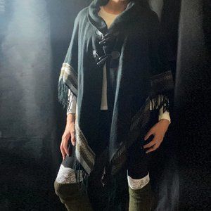 Unbranded Poncho with Fringe